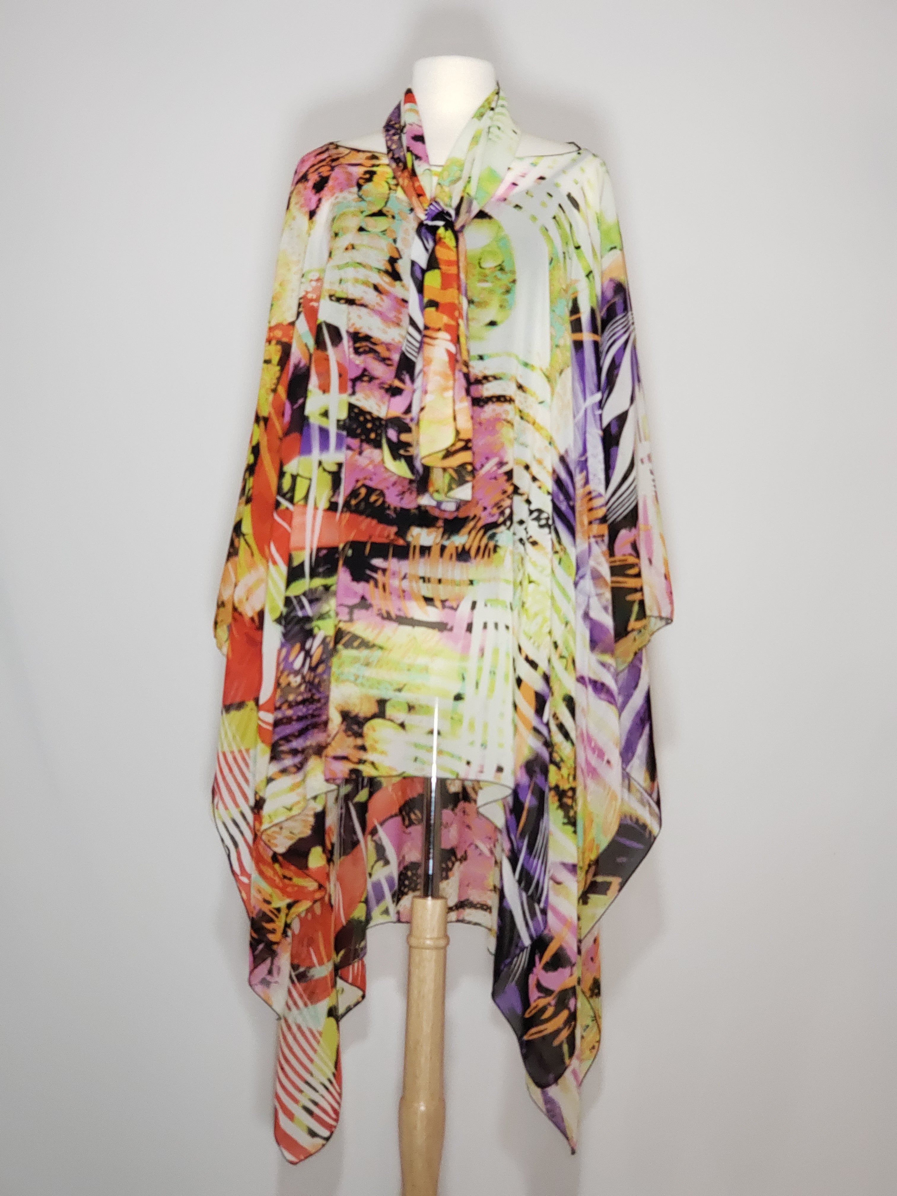 Sheer High Low- Orange, Purple, Pink, Black, Green