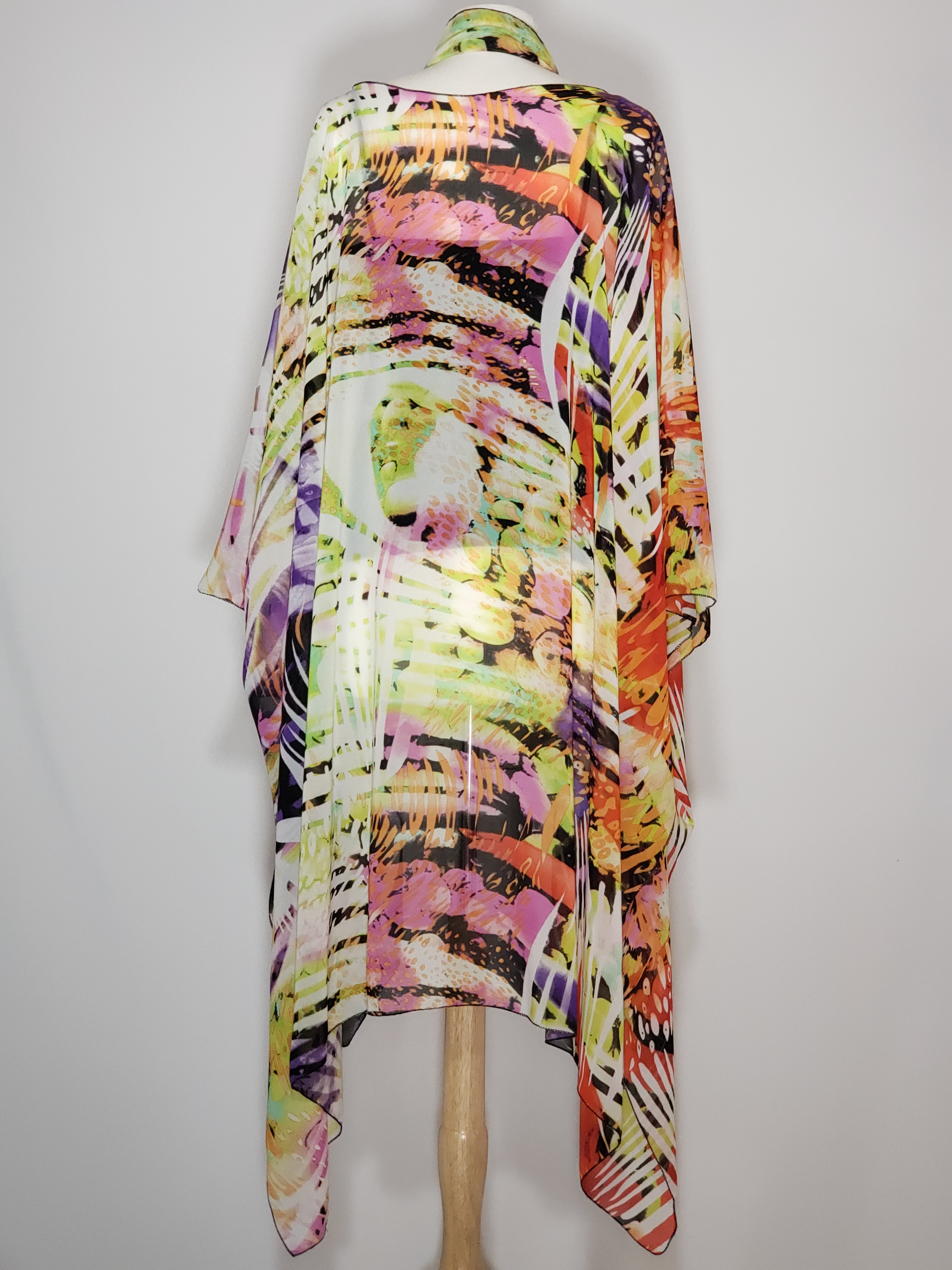Sheer High Low- Orange, Purple, Pink, Black, Green