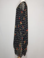 Load image into Gallery viewer, Kimono- Black W/ White Polka Dots
