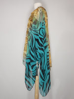 Load image into Gallery viewer, Sheer High Low- Zebra, Leopard, Black, Gold
