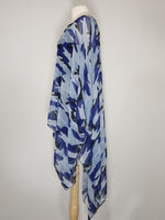 Load image into Gallery viewer, Sheer High Low- Blue, Black Camo

