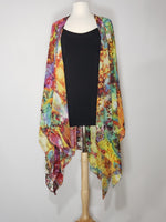 Load image into Gallery viewer, Kimono- Multi-Colored Orange, Purple, Pink, Black, Green
