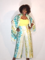 Load image into Gallery viewer, Pant Set- Blue, Green &amp; Yellow
