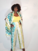 Load image into Gallery viewer, Pant Set- Blue, Green &amp; Yellow
