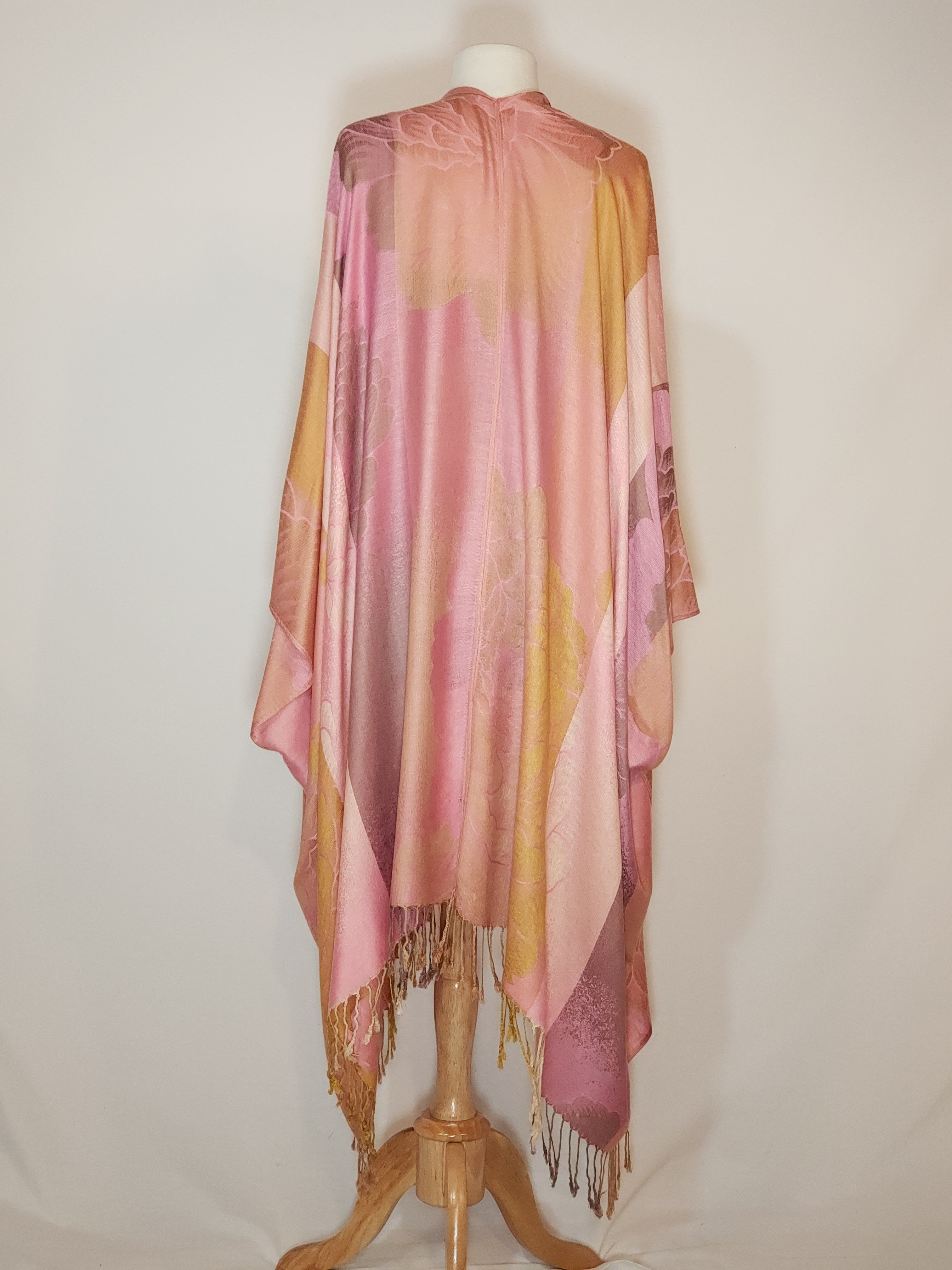 Pink & Gold Floral V-Wrap