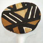 Load image into Gallery viewer, Brown, Beige, Black Mudcloth Beret
