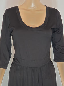 Black Jersey Knit Jumpsuit