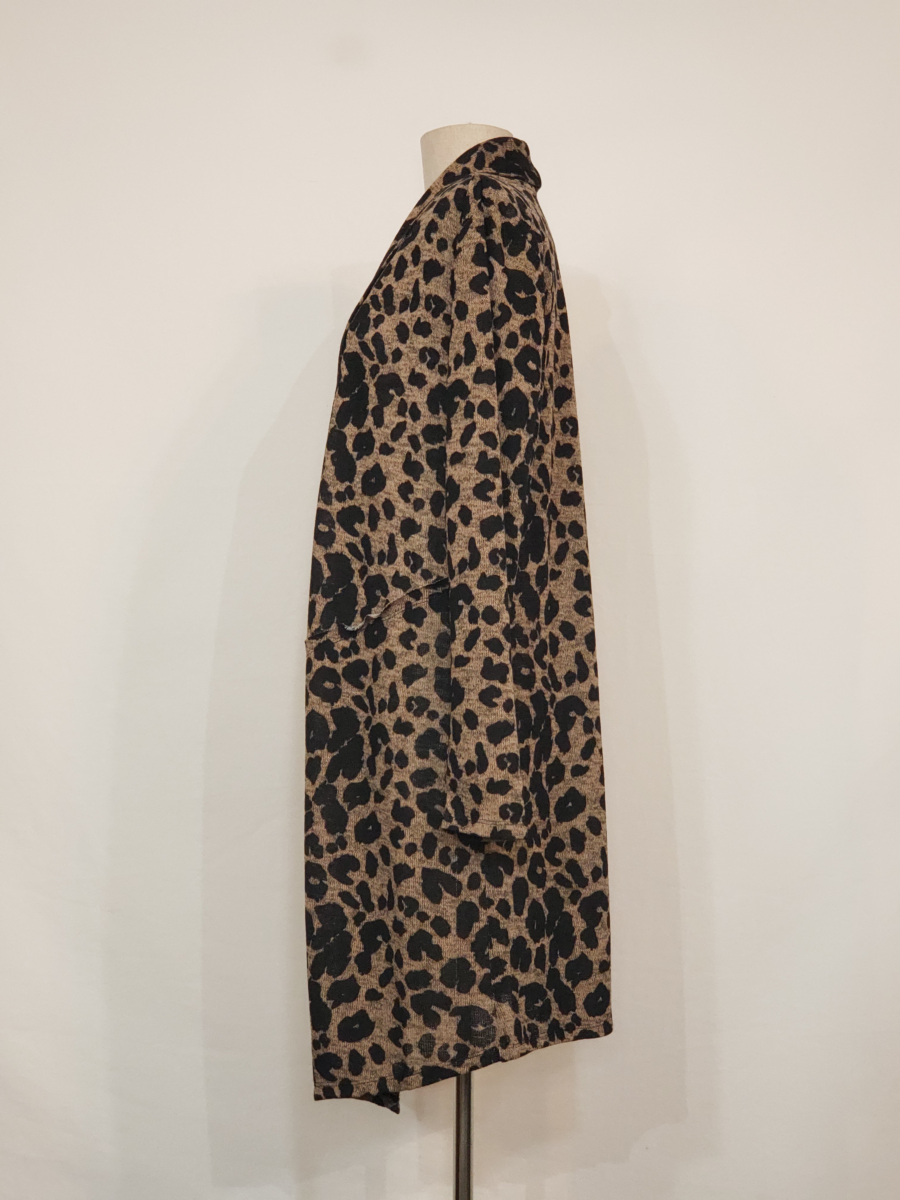 Beige Cheeta Cardigan