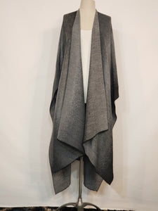 Grey Over-shoulder V-Wrap