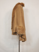 Load image into Gallery viewer, Camel Colored Fashion Fur Sweater
