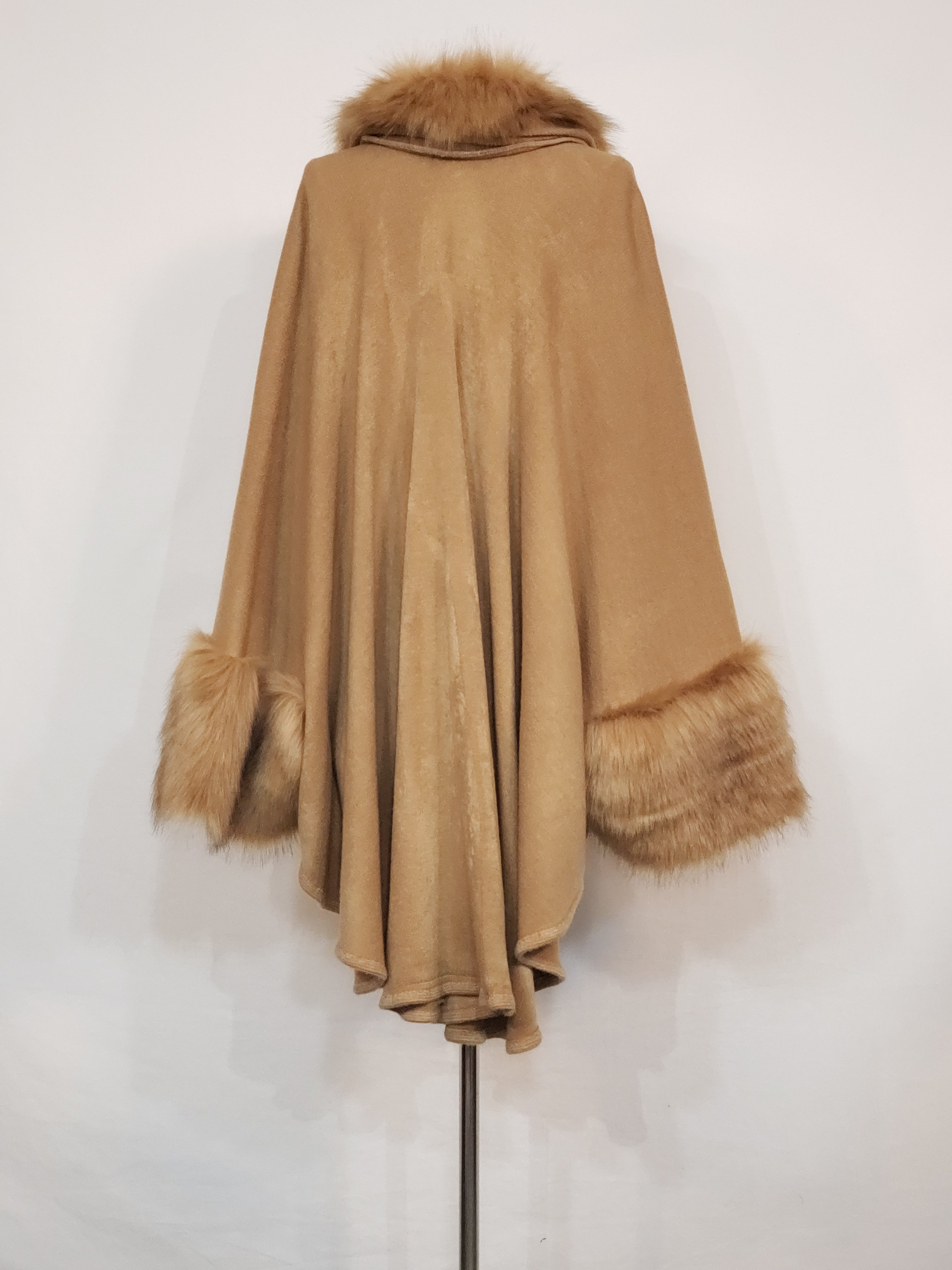 Camel Colored Fashion Fur Sweater