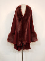 Load image into Gallery viewer, Wine Fashion Fur Sweater
