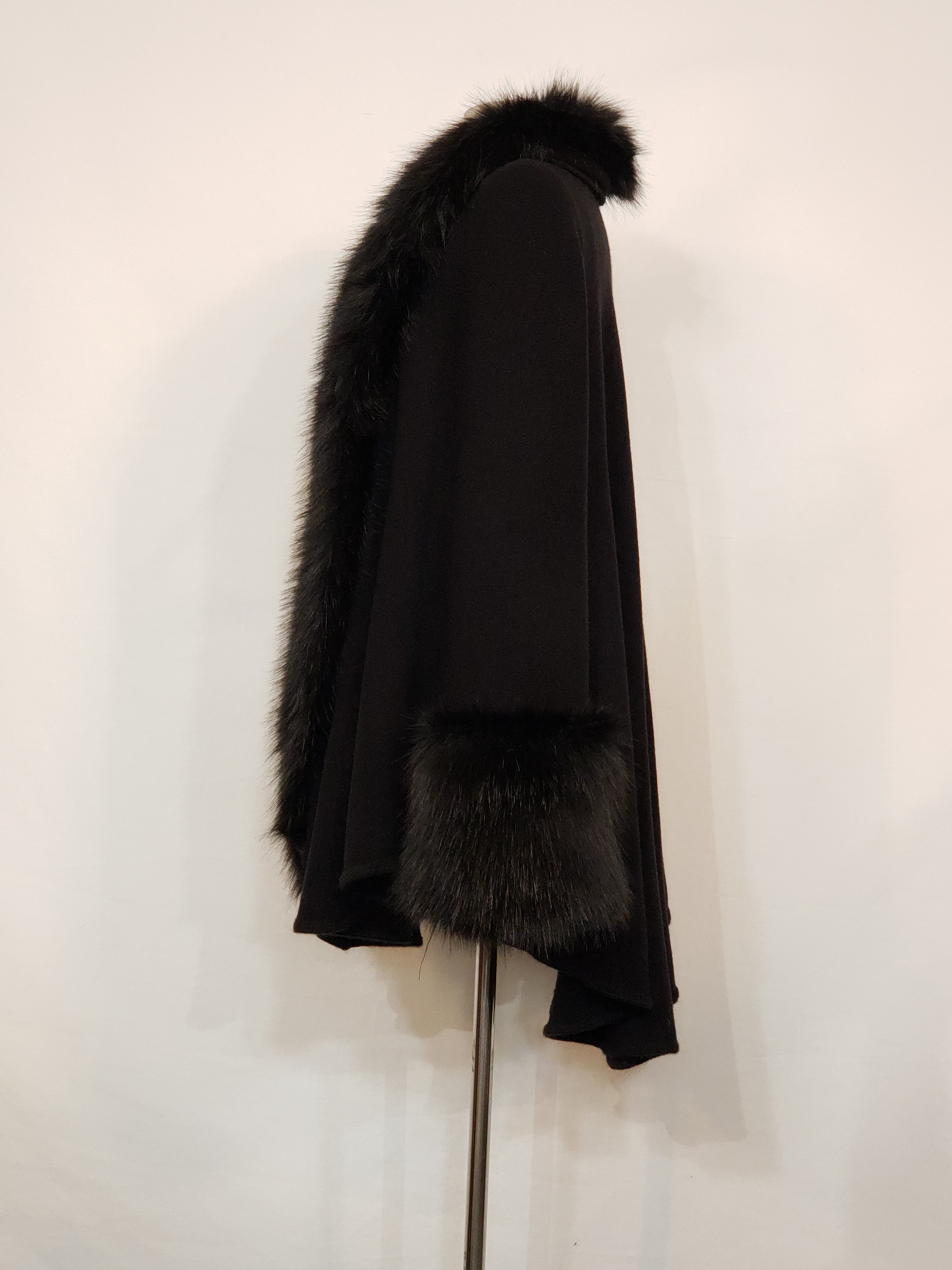 Black Fashion Fur Sweater