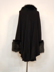 Black Fashion Fur Sweater