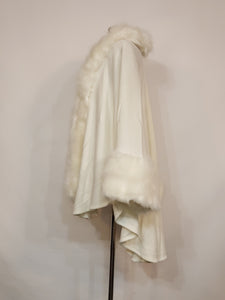 White Fashion Fur Sweater
