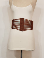Load image into Gallery viewer, Clay Brown Vegan Leather Belt (Tied)
