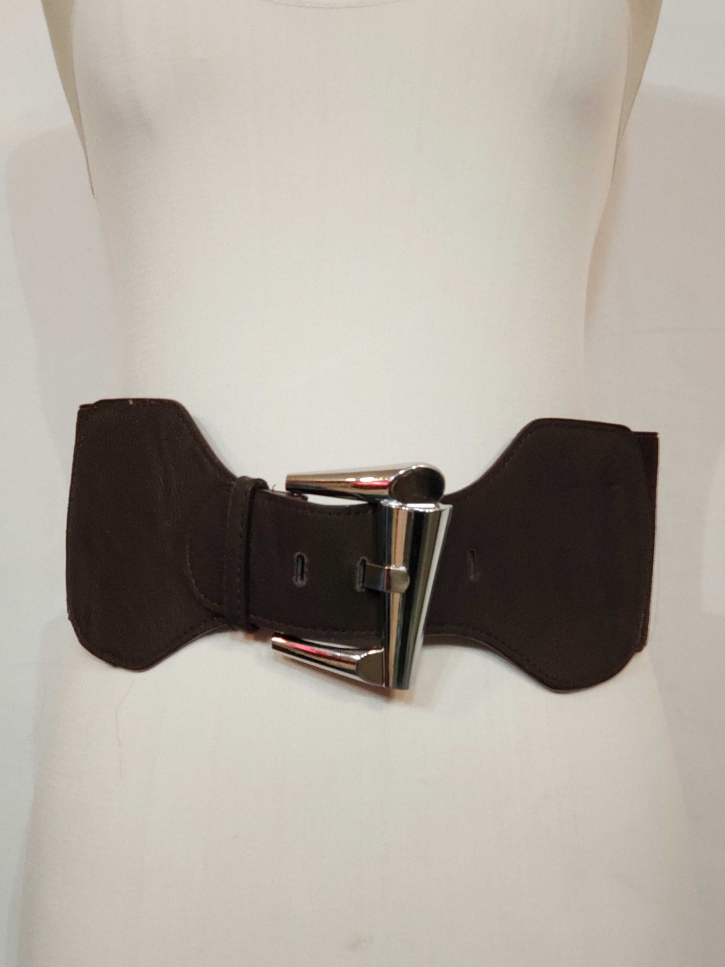Brown Vegan Leather Belt