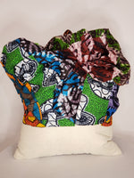 Load image into Gallery viewer, Decorative Pillow- Green Colorful Headwrap Design
