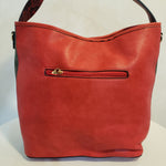 Load image into Gallery viewer, Large Red Handbag w/Bee Pendant
