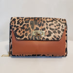 Load image into Gallery viewer, Leopard Clutch Vegan Leather Handbag
