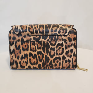 Leopard Clutch Vegan Leather Handbag