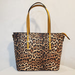 Load image into Gallery viewer, Leopard &amp; Mustard 3-Piece Purse Set
