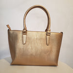 Load image into Gallery viewer, Rose Gold Vegan Leather Handbag (2 piece set)
