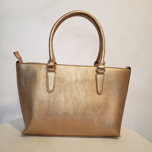 Rose Gold Vegan Leather Handbag (2 piece set)