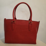 Load image into Gallery viewer, Red Vegan Leather Handbag (2 piece set)
