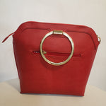 Load image into Gallery viewer, Red Vegan Leather Handbag (2 piece set)
