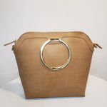 Load image into Gallery viewer, 2-piece (Tan) Vegan Leather Handbag Set
