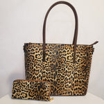 Load image into Gallery viewer, Leopard Long Strap Purse (Brown)

