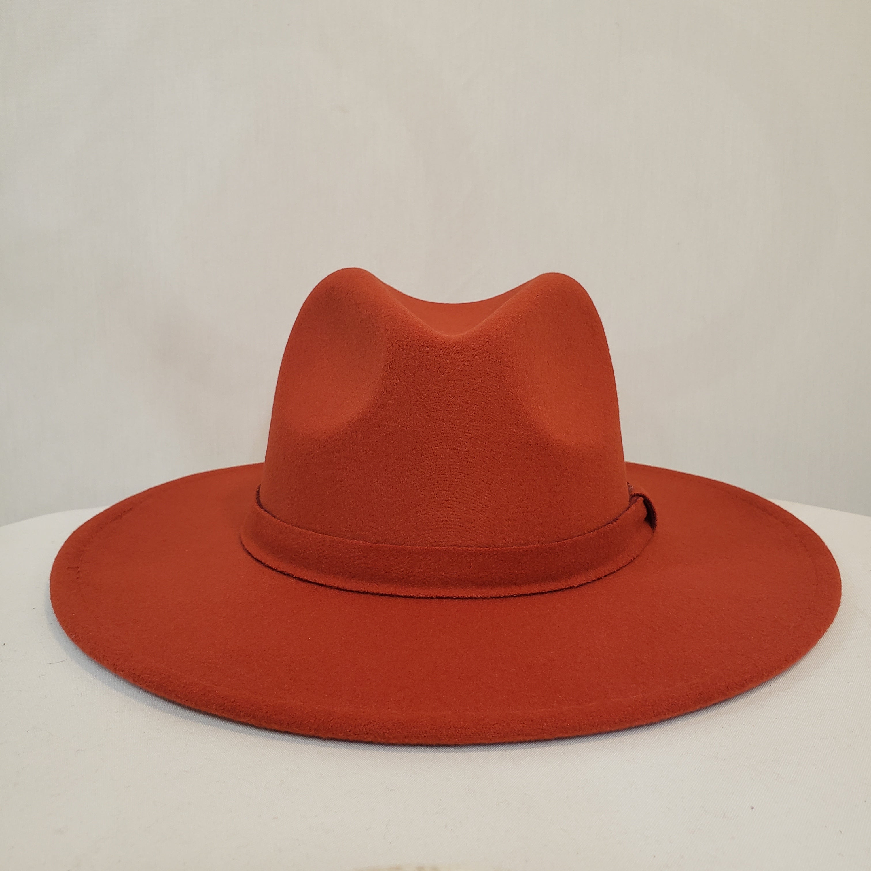 Burnt Orange Felt Hat Live Special Order