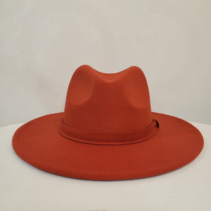 Burnt Orange Felt Hat Live Special Order
