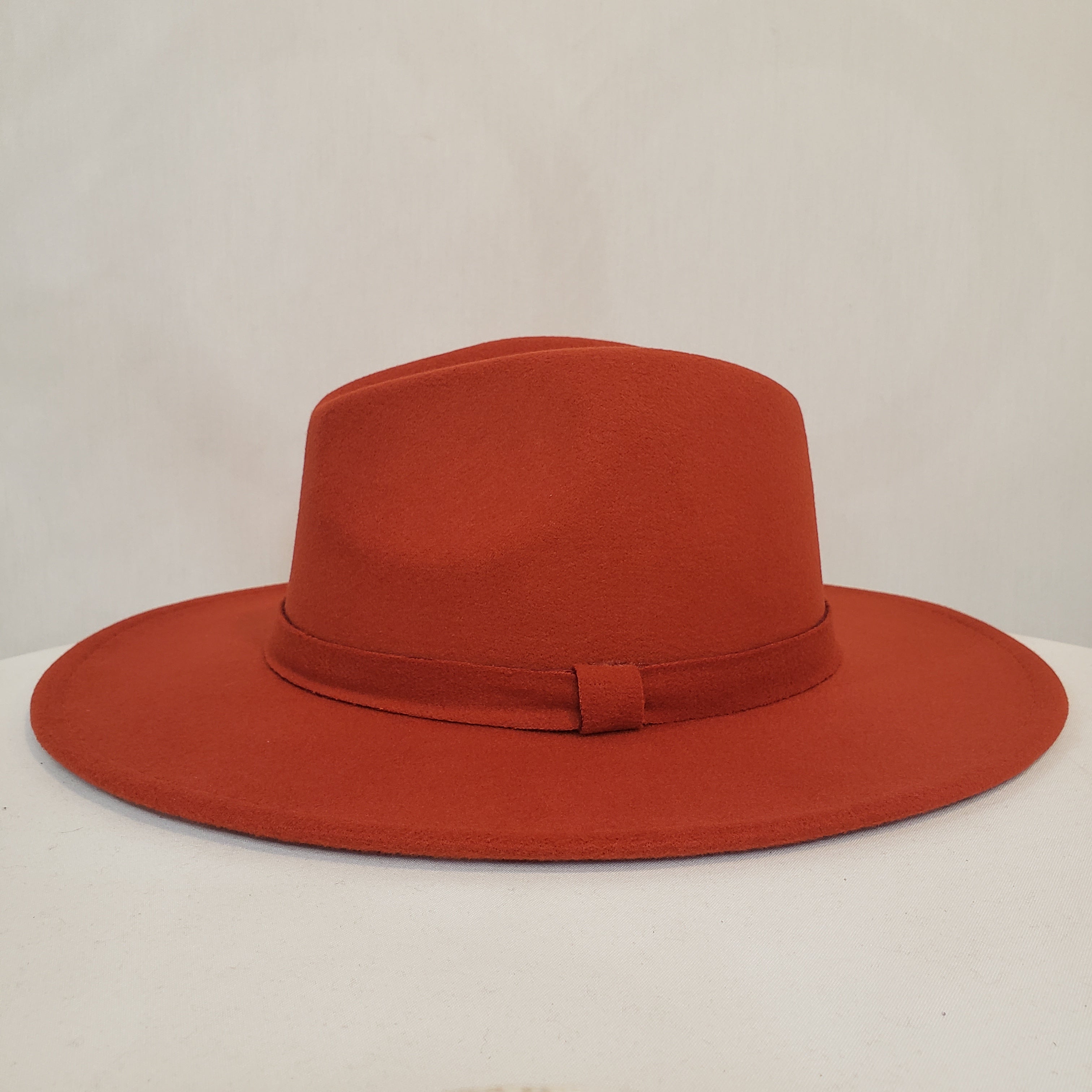 Burnt Orange Felt Hat Live Special Order
