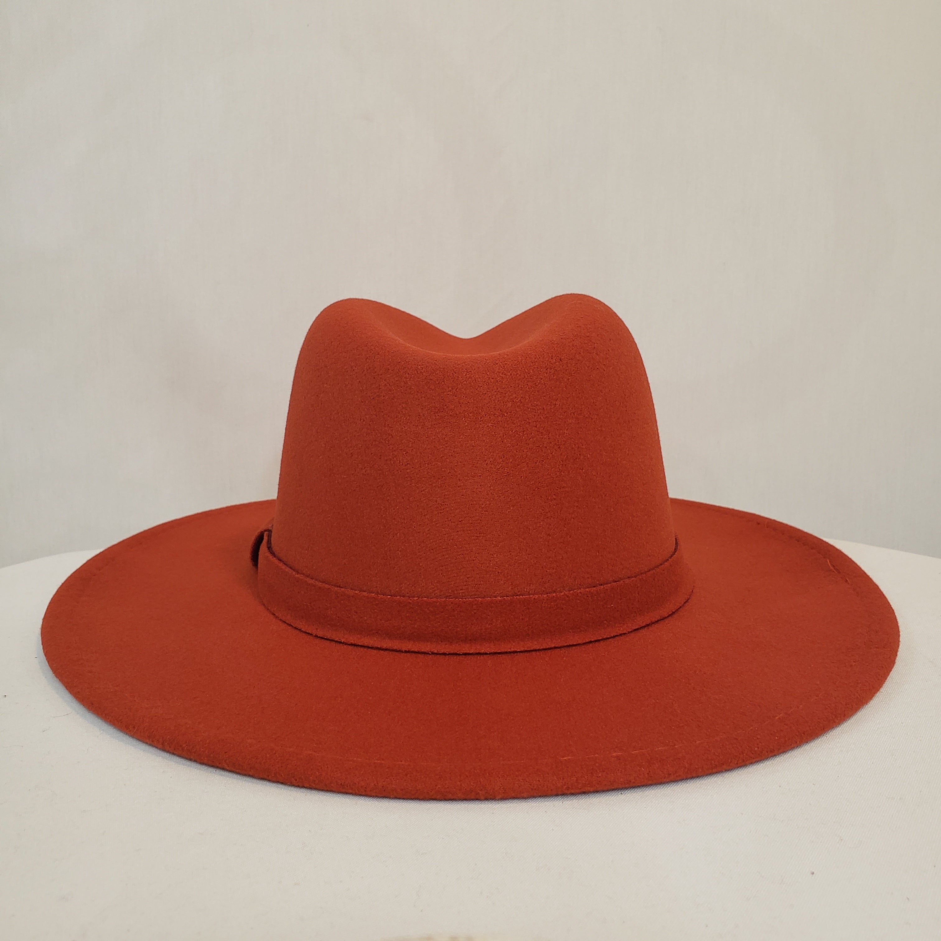 Burnt Orange Felt Hat Live Special Order