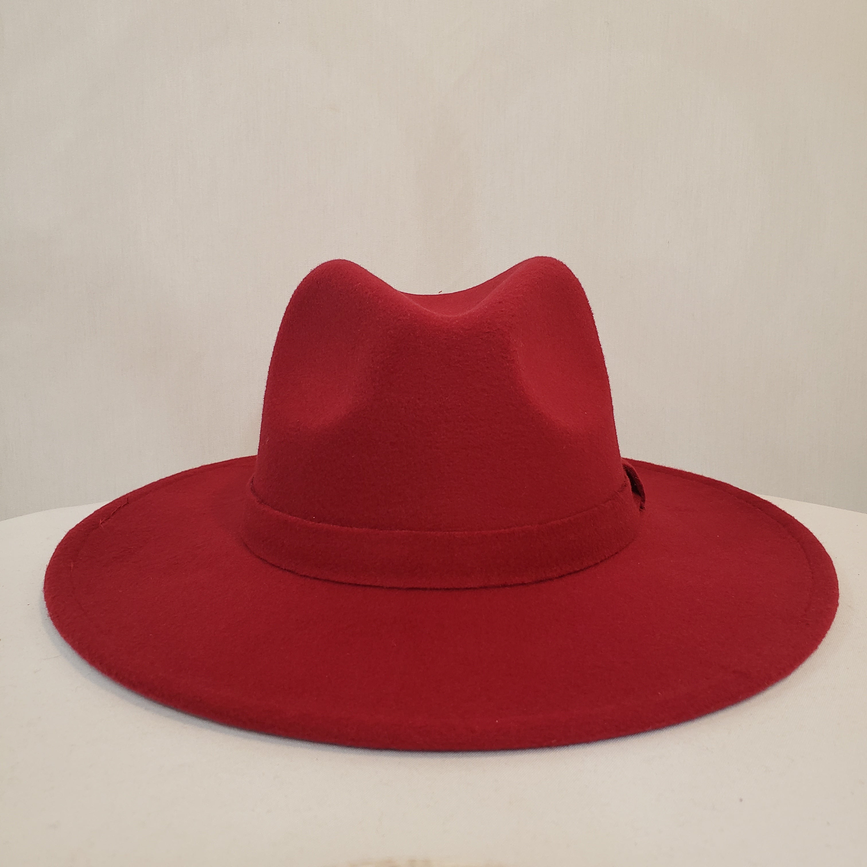 Burgundy Felt Hat Live Special Order