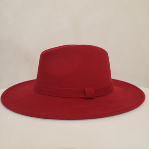 Burgundy Felt Hat Live Special Order