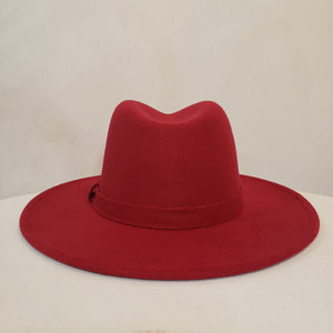 Burgundy Felt Hat Live Special Order
