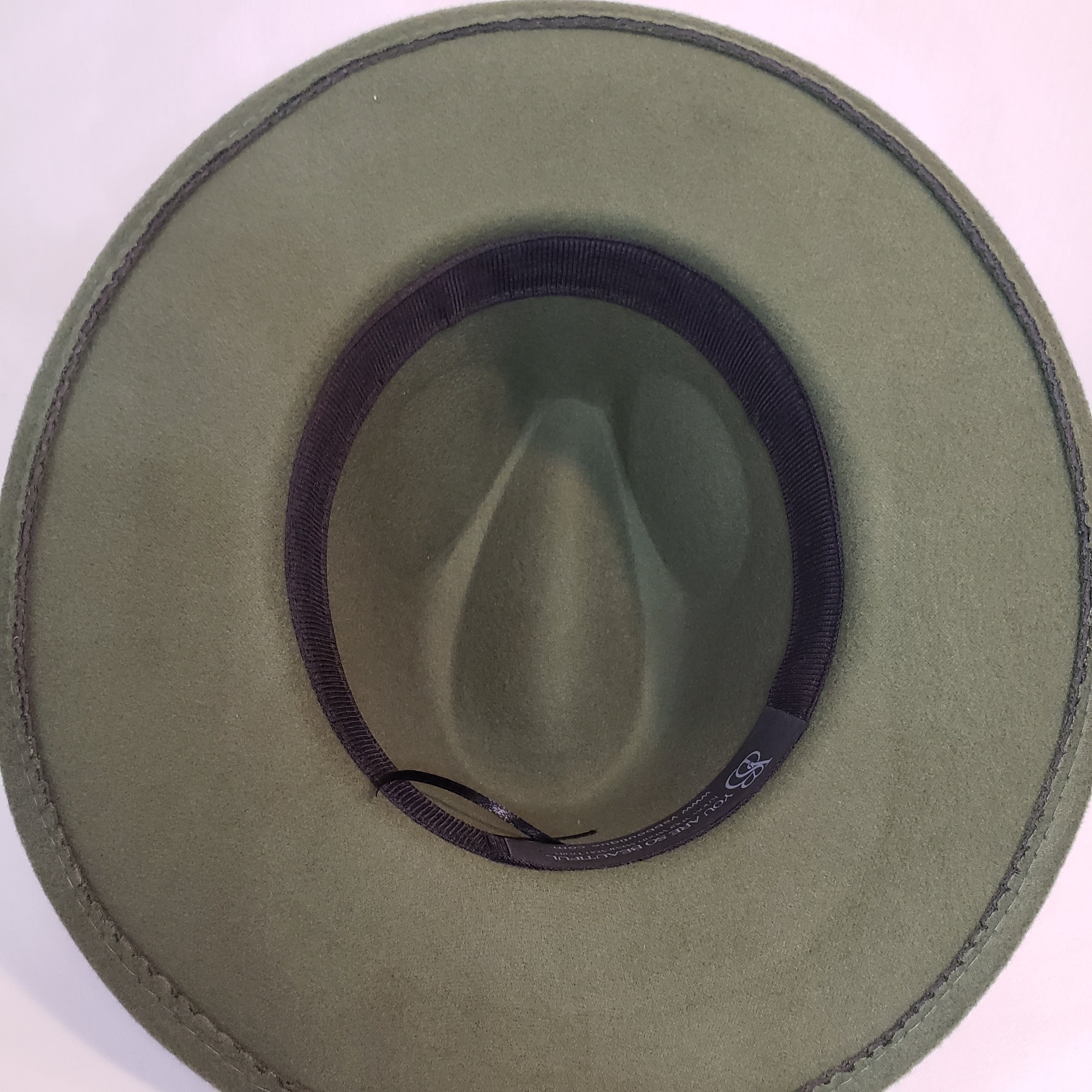 Olive Green Felt Hat Live Speacial Order