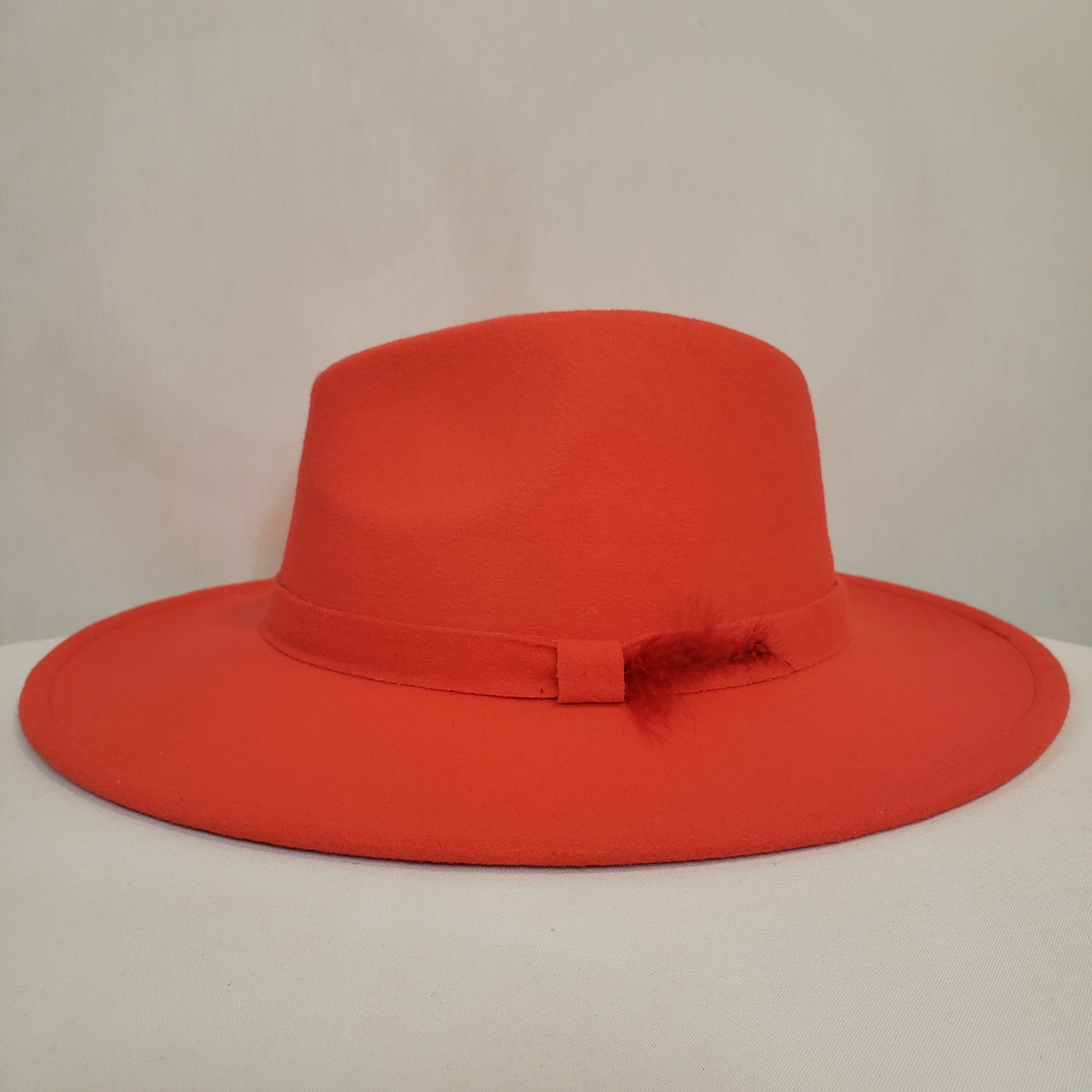 Red/Orange Felt Hat Live Special Order