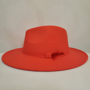Red/Orange Felt Hat Live Special Order