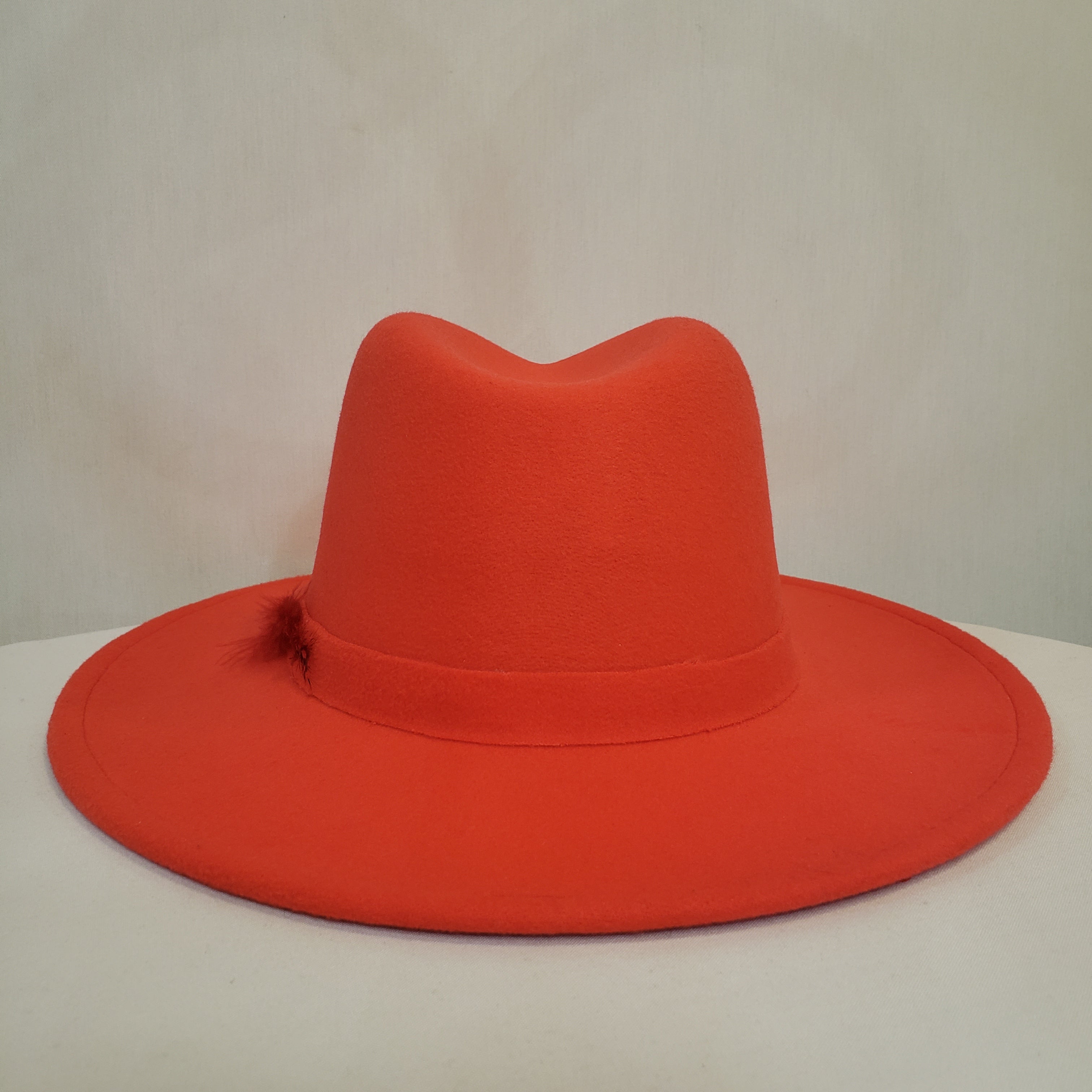 Red/Orange Felt Hat Live Special Order