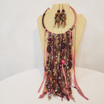 Load image into Gallery viewer, Plumb Bib Necklace &amp; Earrings
