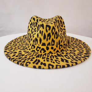 Leopard Felt Hat