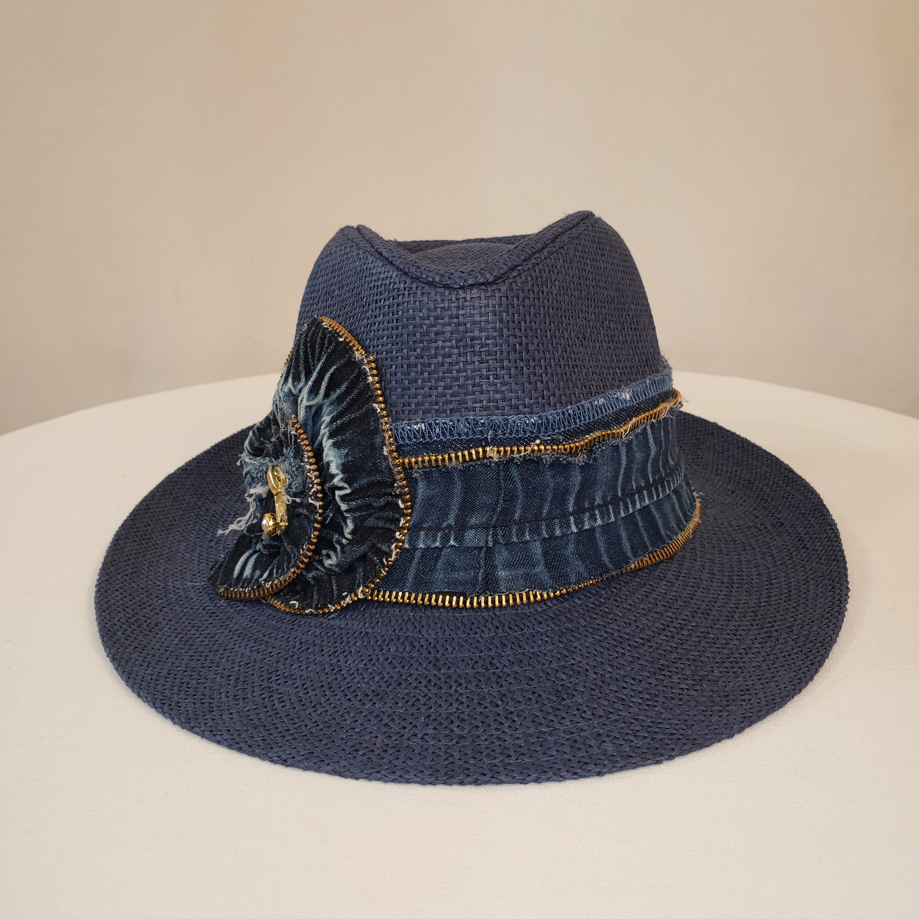 Denim Short Brim Fedora