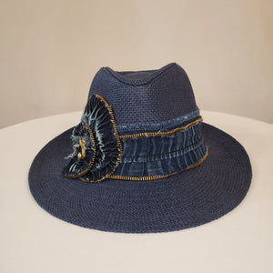 Denim Short Brim Fedora