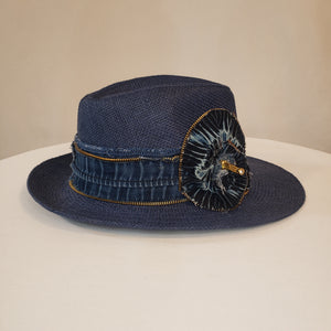 Denim Short Brim Fedora