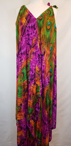 Peacock Tie-Dye Romper (Purple)