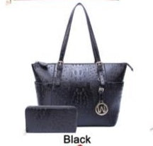 Ostrich Black Handbag